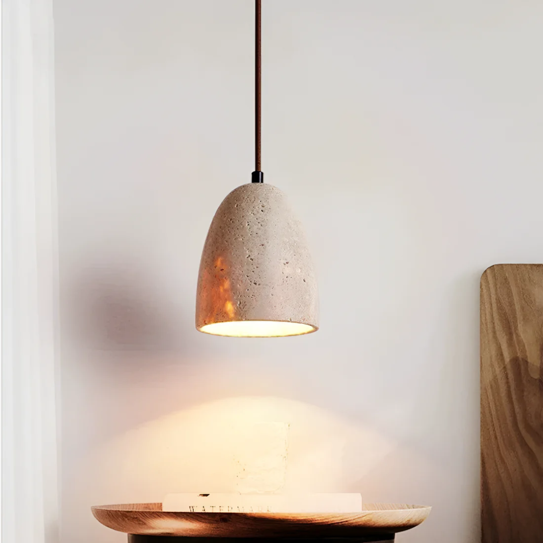 Nerina – Retro Travertine Pendant Lamp