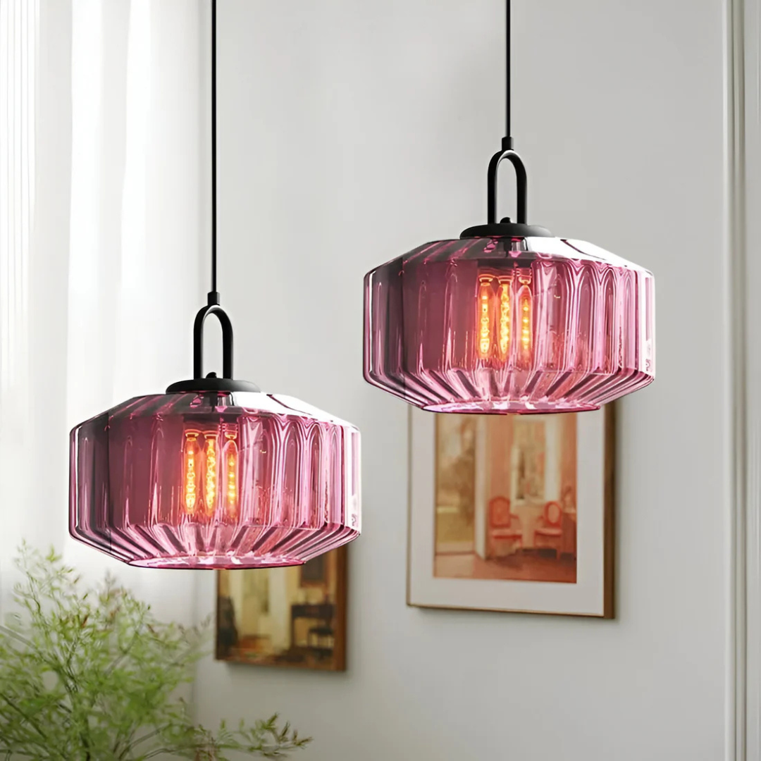 Mireta - Retro Colored Glass Pendant Lamp