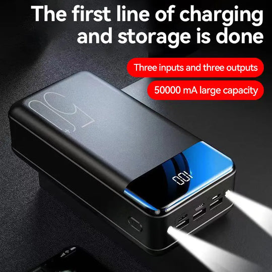 Velindra – 50000mAh High Capacity Powerbank Fast Charging for Phone Tablet Laptop