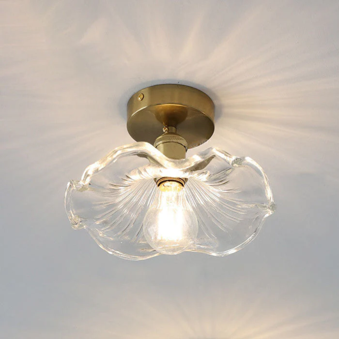 Fyrix – Glass Hibiscus Ceiling Lamp