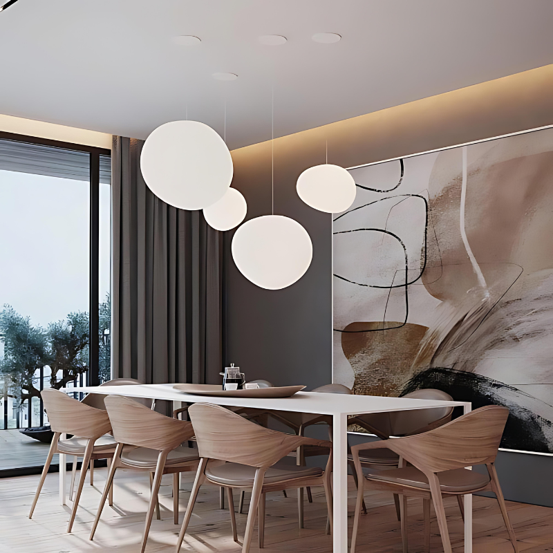 Auralyne – Acrylic Pebble Shape Pendant Light