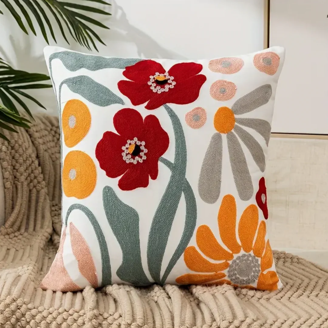Loxi - Decorative cushion with floral print