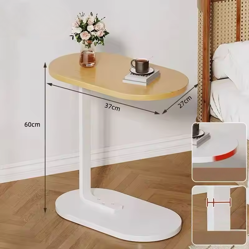 Domellis - C-Shaped Side Table Modern Compact and Lightweight Design