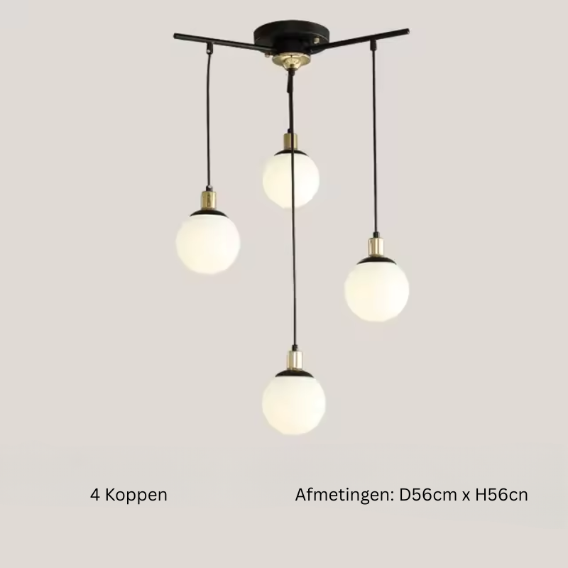 Ignatia - Vintage Scandinavian Chandelier with LED Lighting for the Living Room