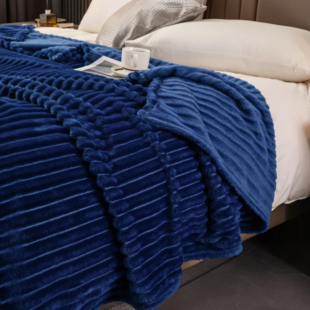 Stripy – Warm Fleece Blanket for Bedroom