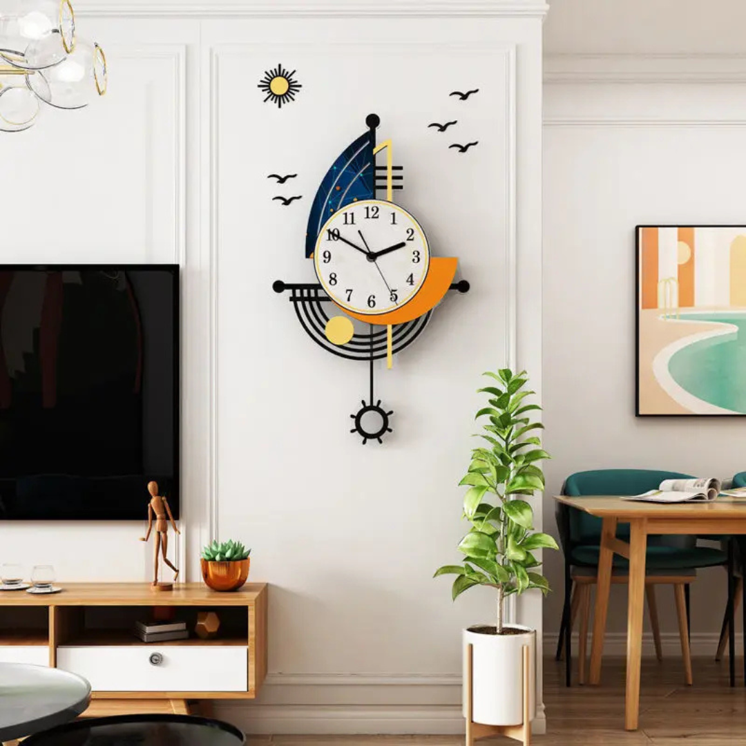 Clova – Large Sailboat Wall Clock