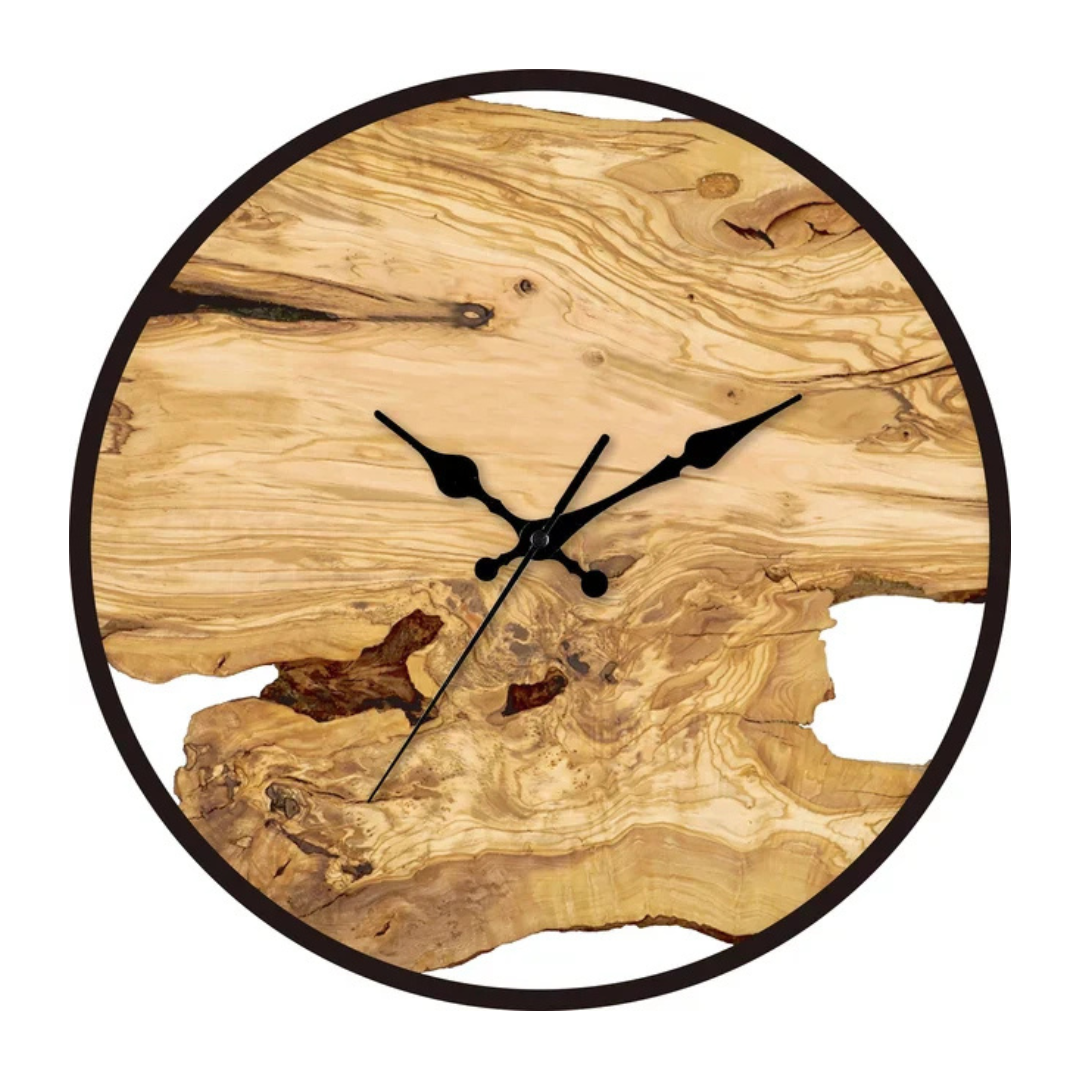 Hoopie - Minimalist Wall Clock Black