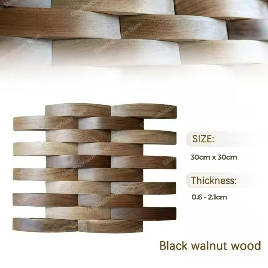 Veyrona – Solid Wood 3D Mosaic Wall Panel Acoustic Decor