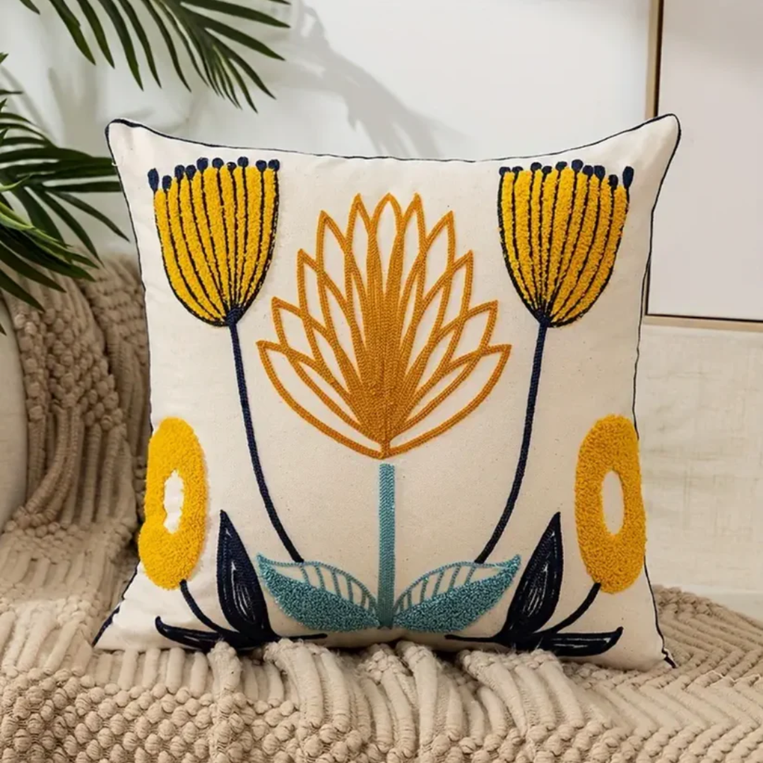 Loxi - Decorative cushion with floral print