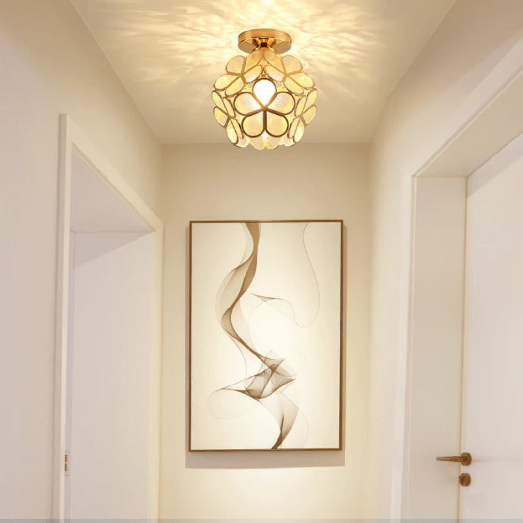 Zyvia - Luxury Glass Flower Ceiling Lamp