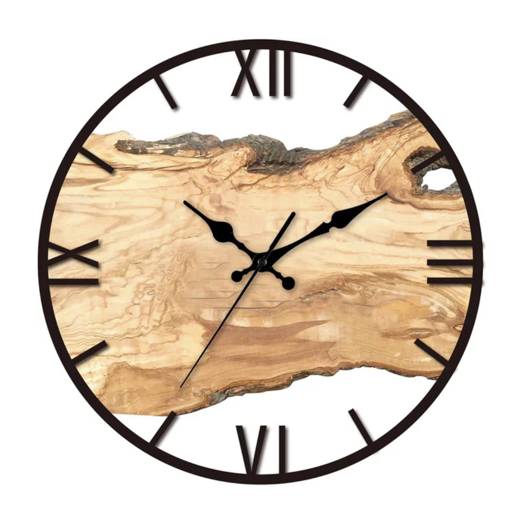 Hoopie - Minimalist Wall Clock Black