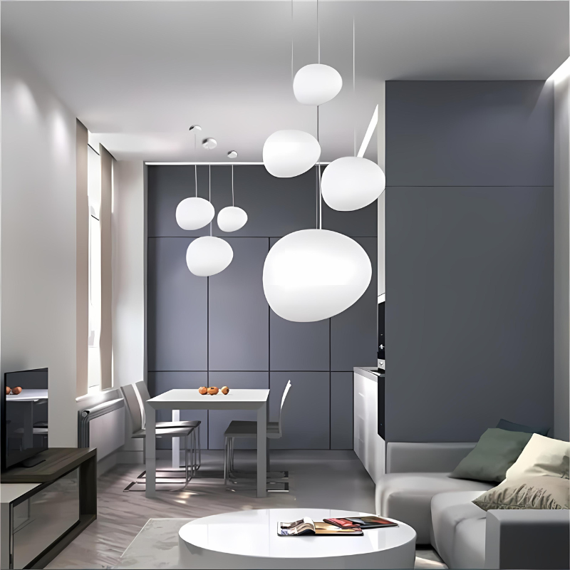 Auralyne – Acrylic Pebble Shape Pendant Light