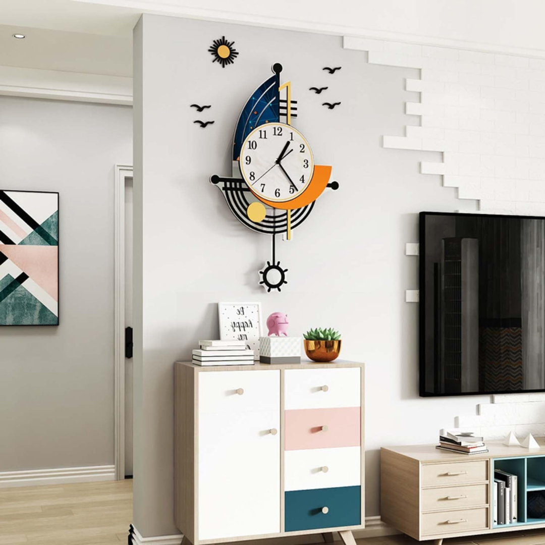 Clova – Large Sailboat Wall Clock