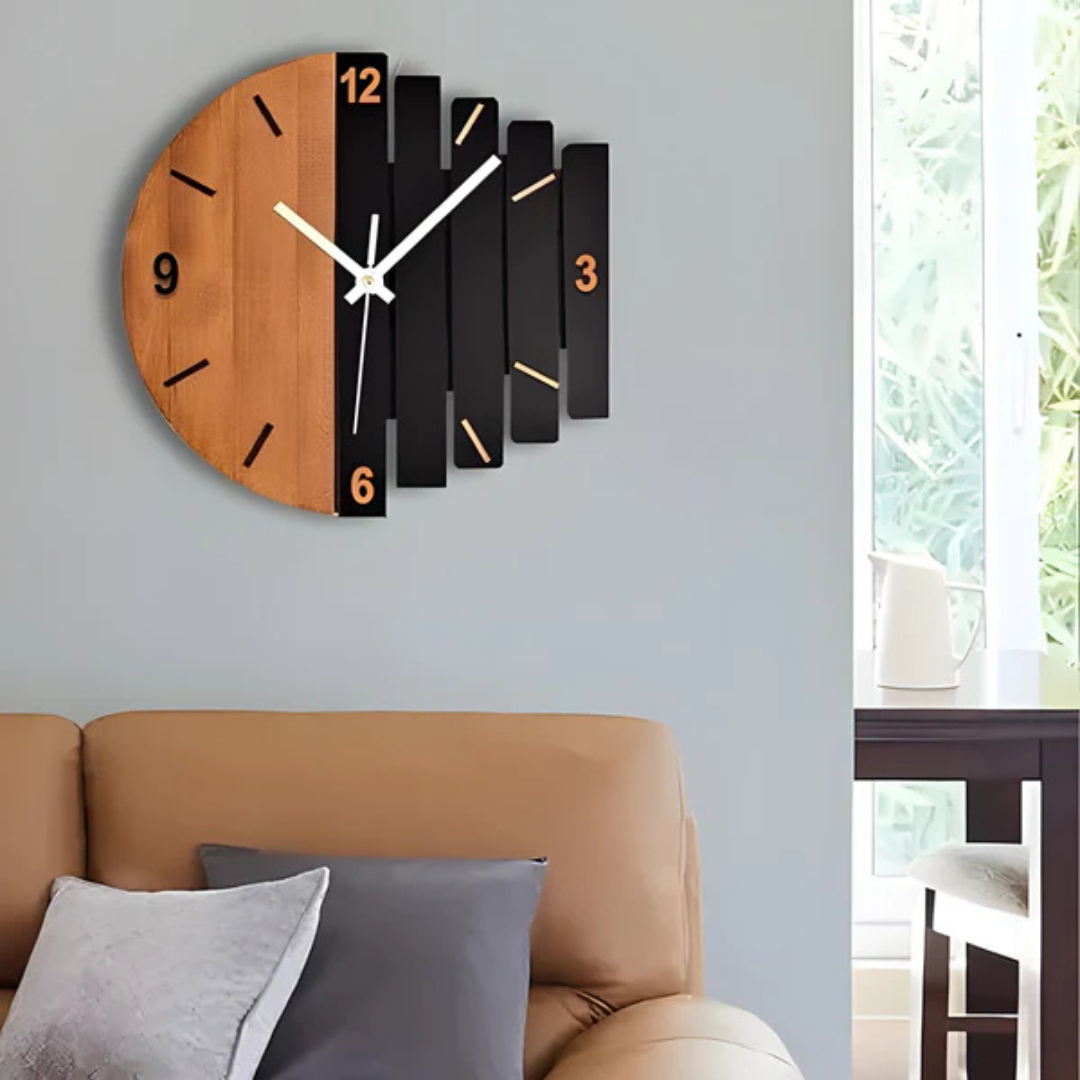 Vesper – Large Wooden Wall Clock Living Room