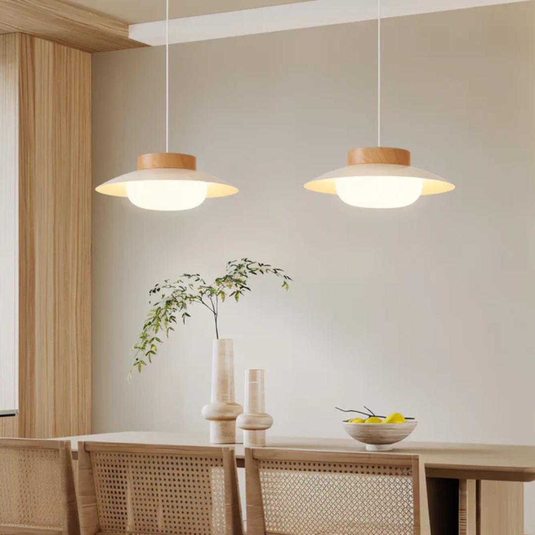 Fulgeo - Scandinavian Design Pendant Lamp for the Dining Table in Cream