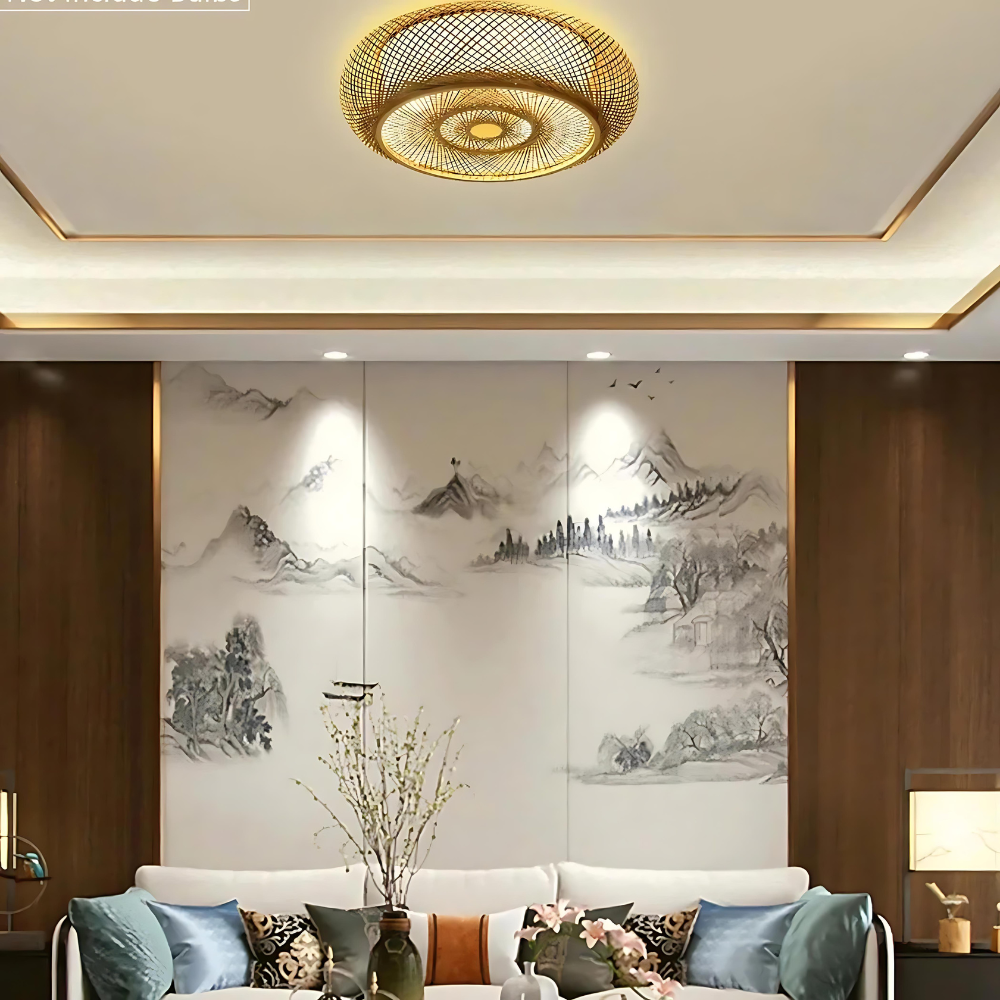 Maelira – Natural Bamboo Ceiling Lamp