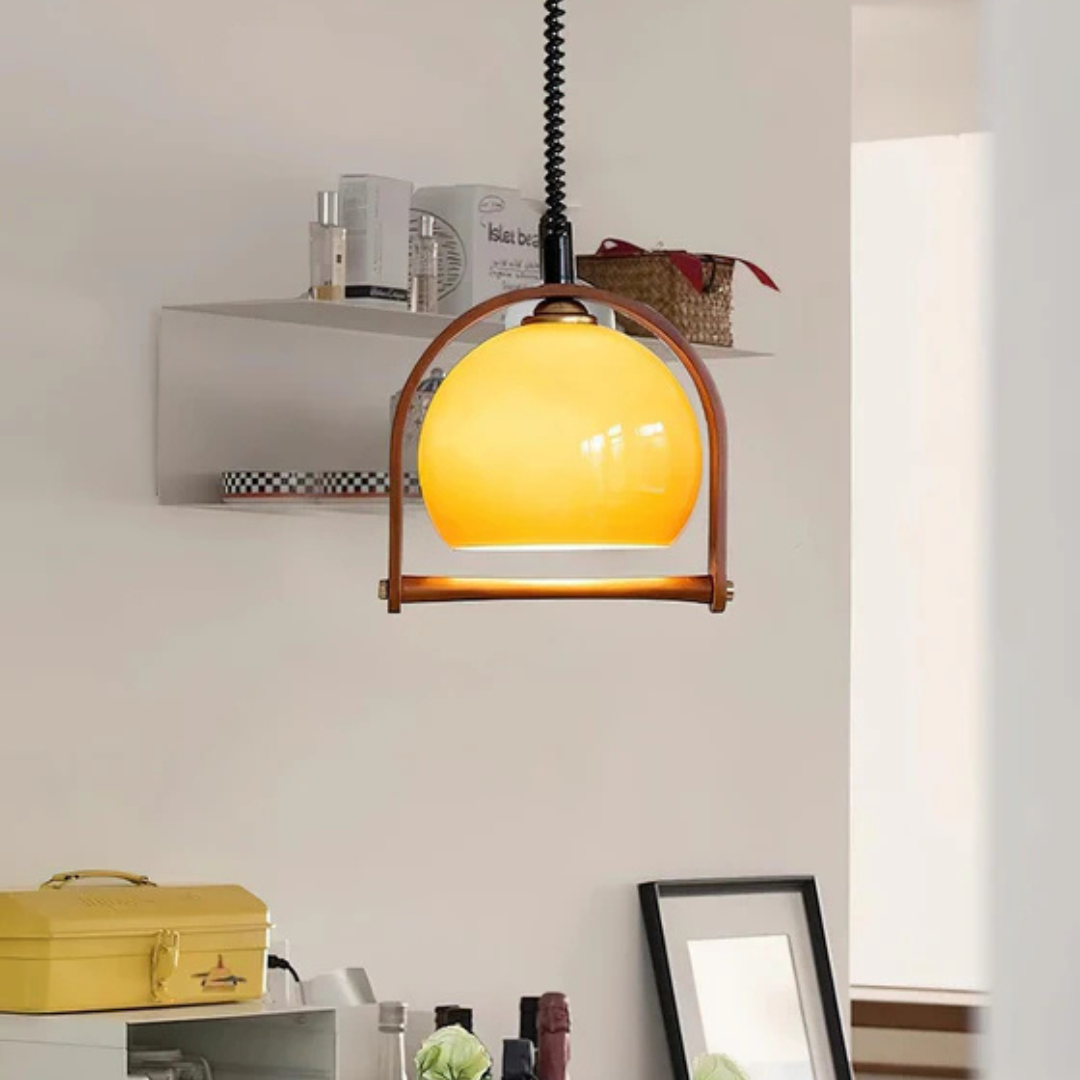 Lykos – Vintage Bauhaus Glass Pendant Lamp