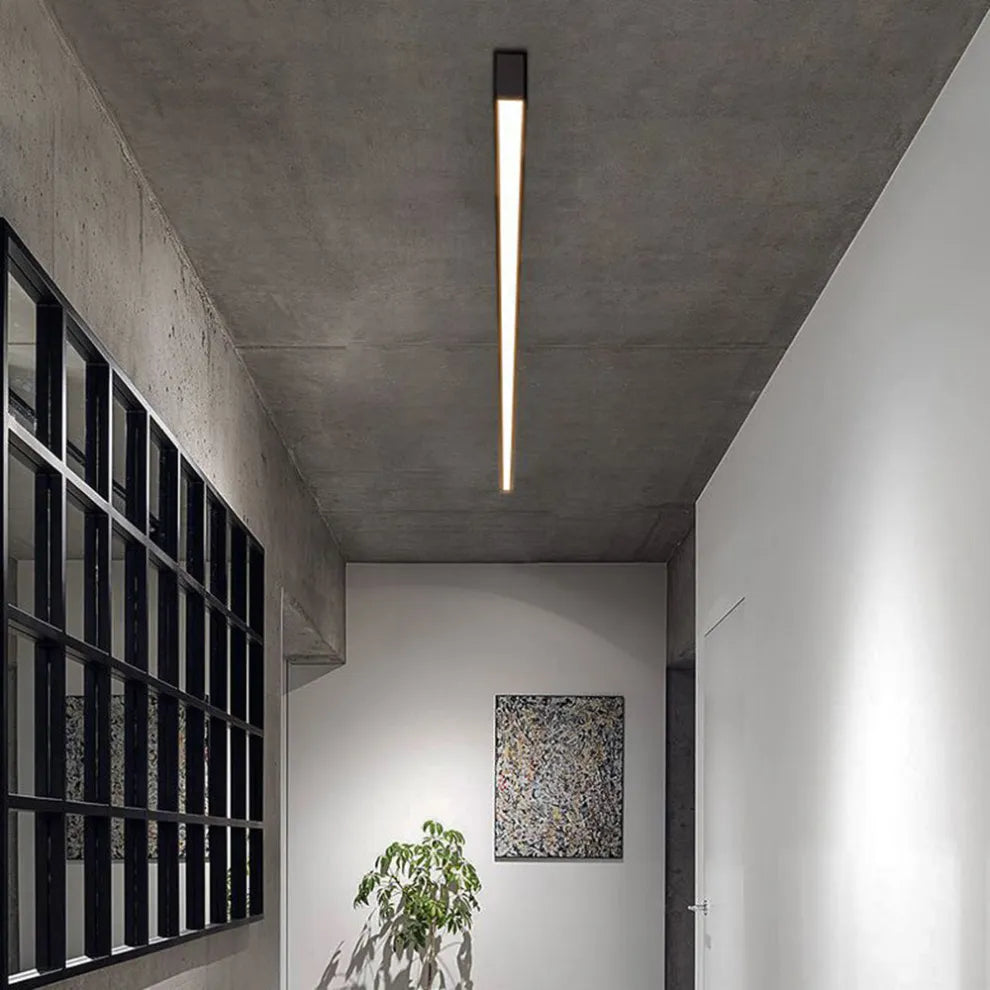 Orythia - Black Metal Ceiling Lamp LED Linear Minimalist Modern Design