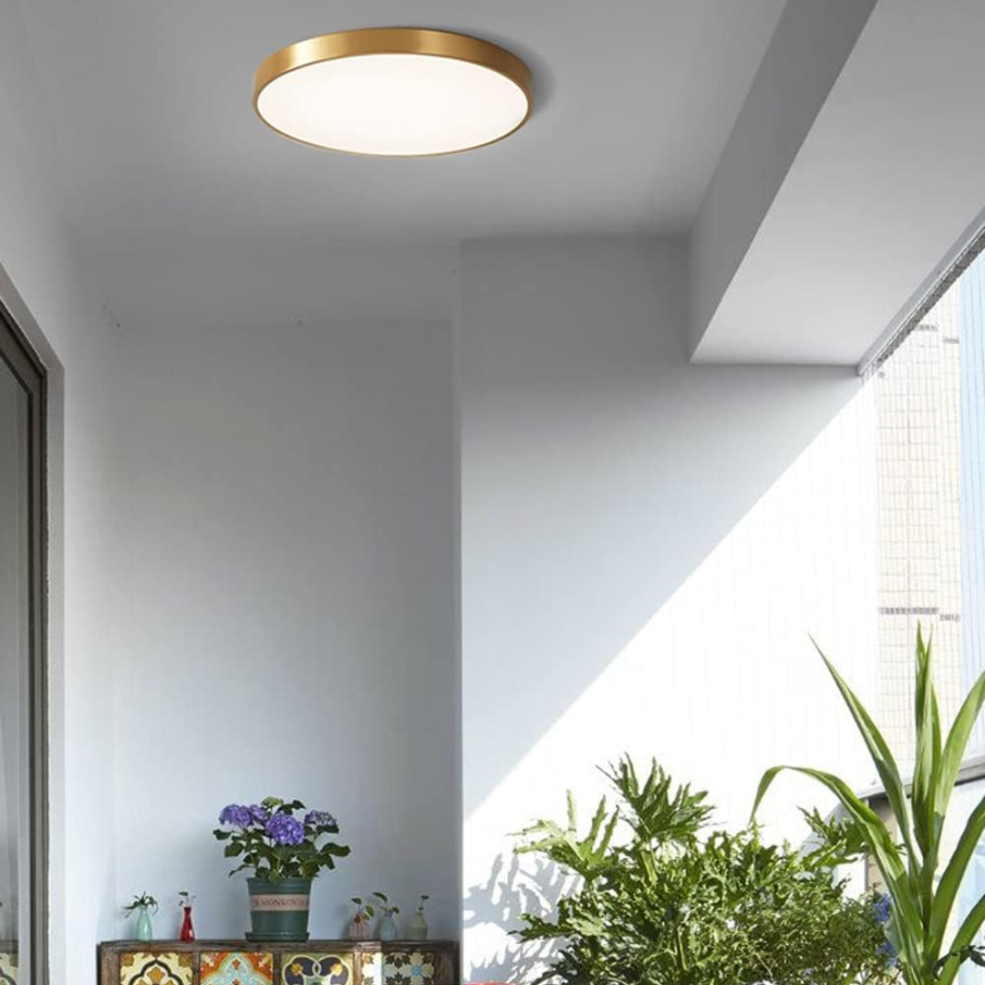 Icho – Ultra Thin LED Ceiling Light Gold