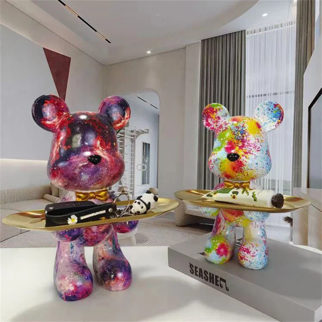 Shyro - Artistic Graffiti Bear Statue