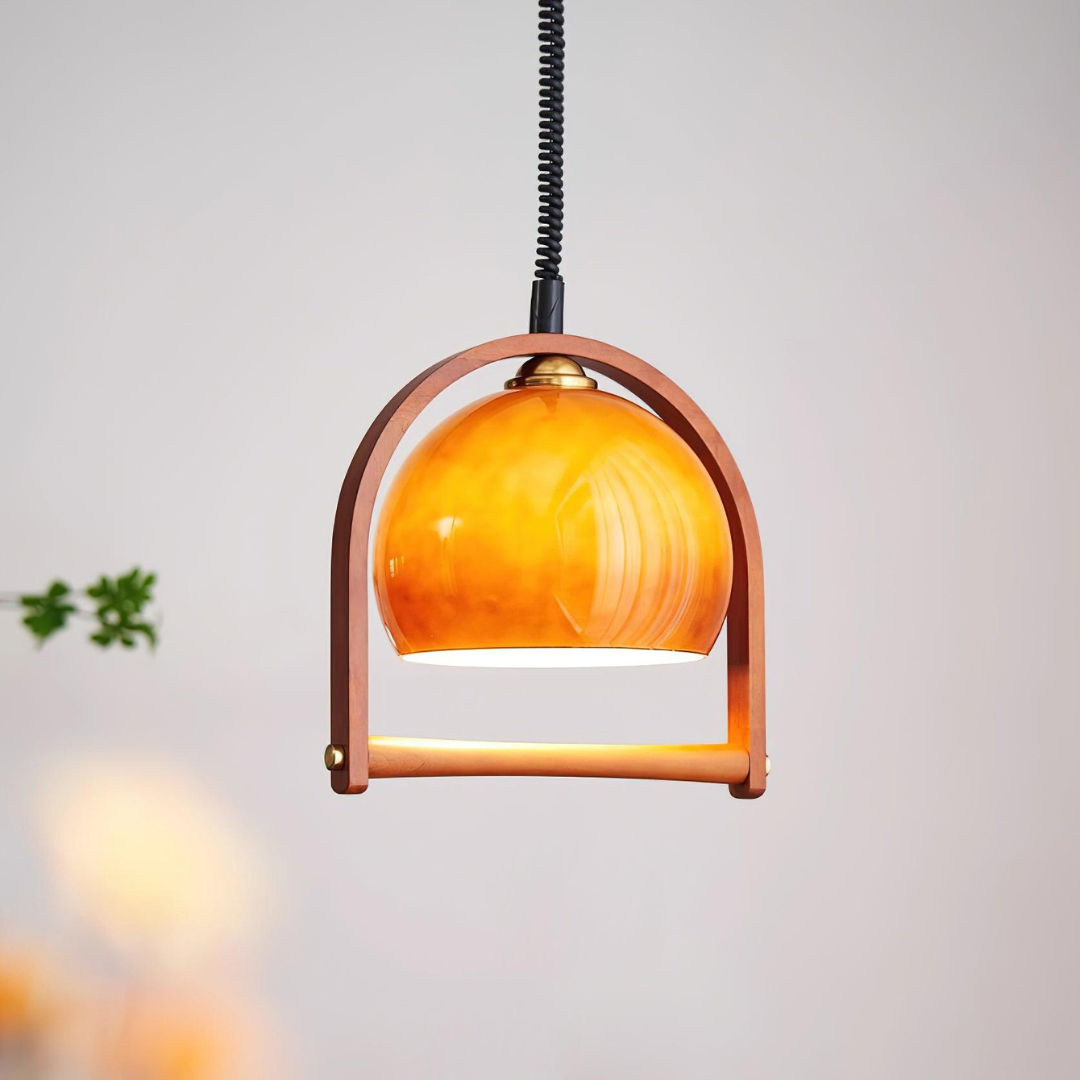 Lykos – Vintage Bauhaus Glass Pendant Lamp