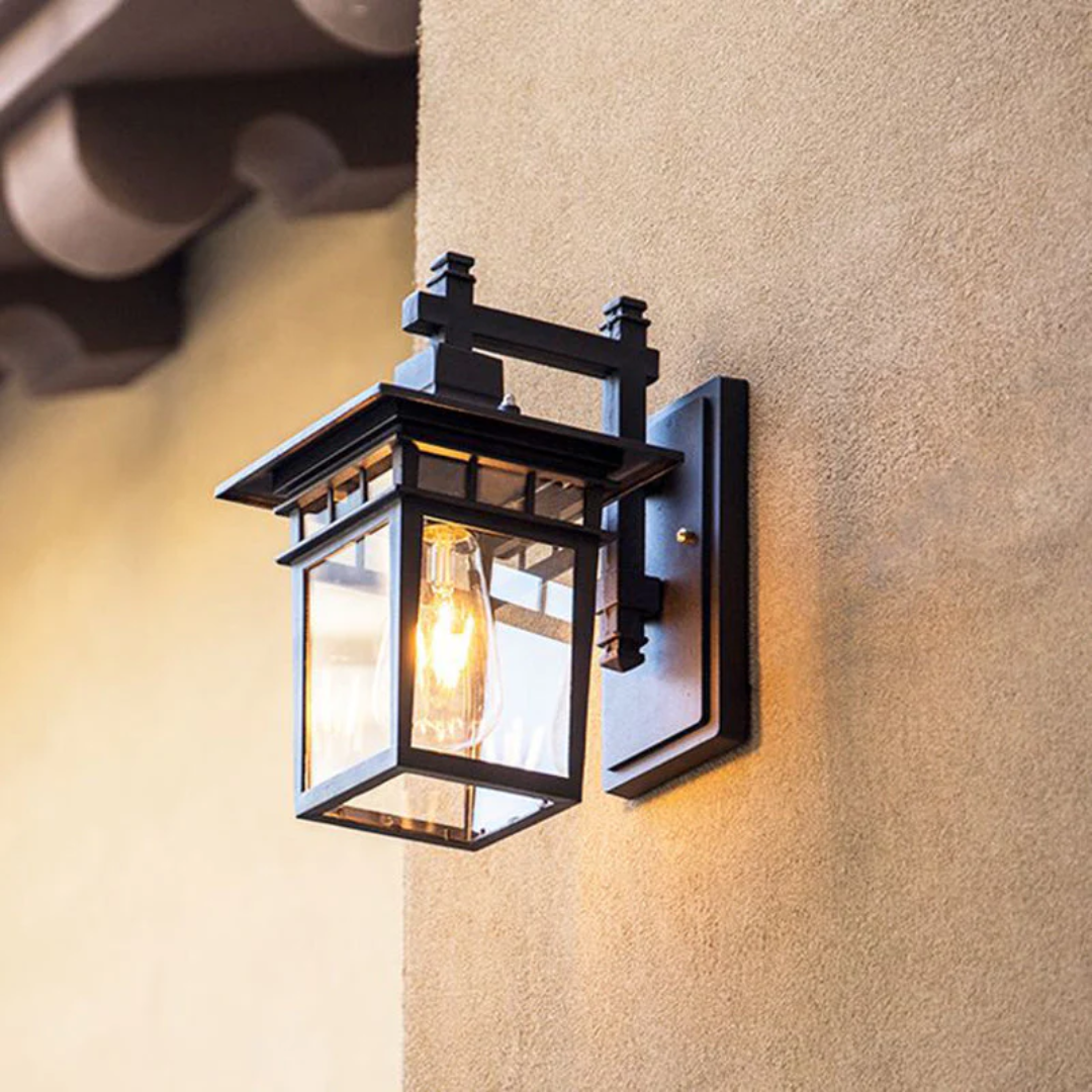Fylo - Black Outdoor Wall Lamp