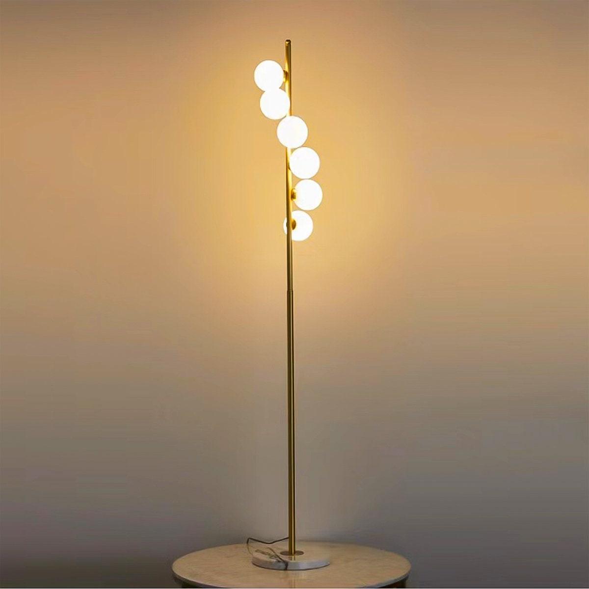 Mirelba – 6 Light Gold Floor Lamp