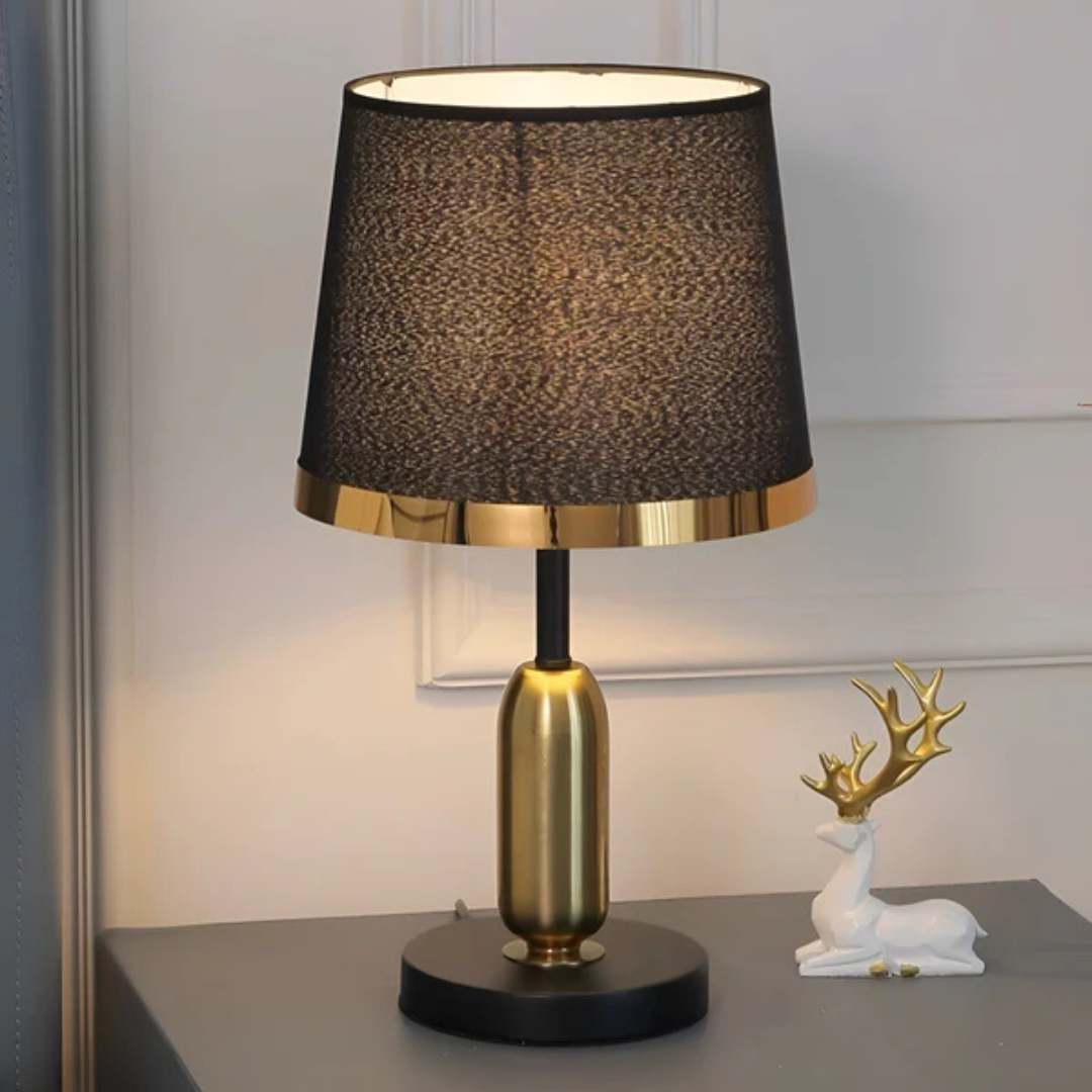 Cilo - Modern Black Fabric Shade Table Lamp
