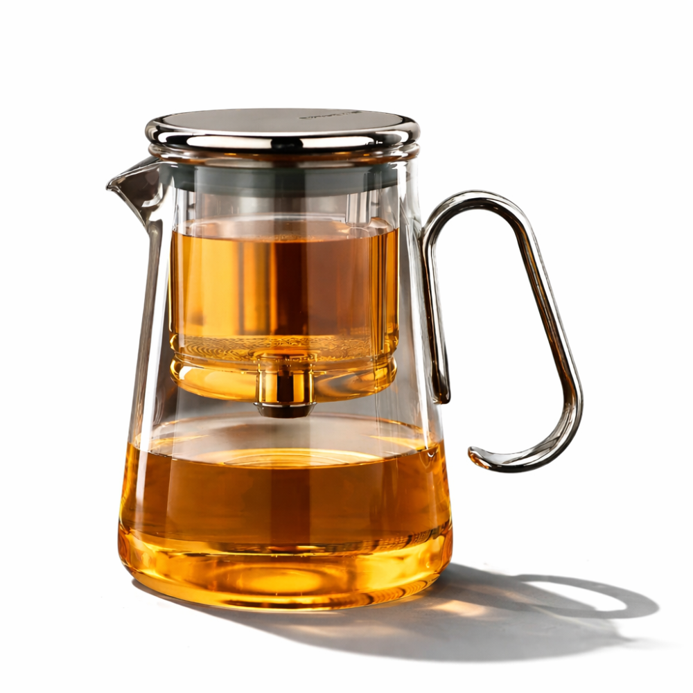 Calyria – Magnetic Glass Teapot 700ml Borosilicate Stainless Steel