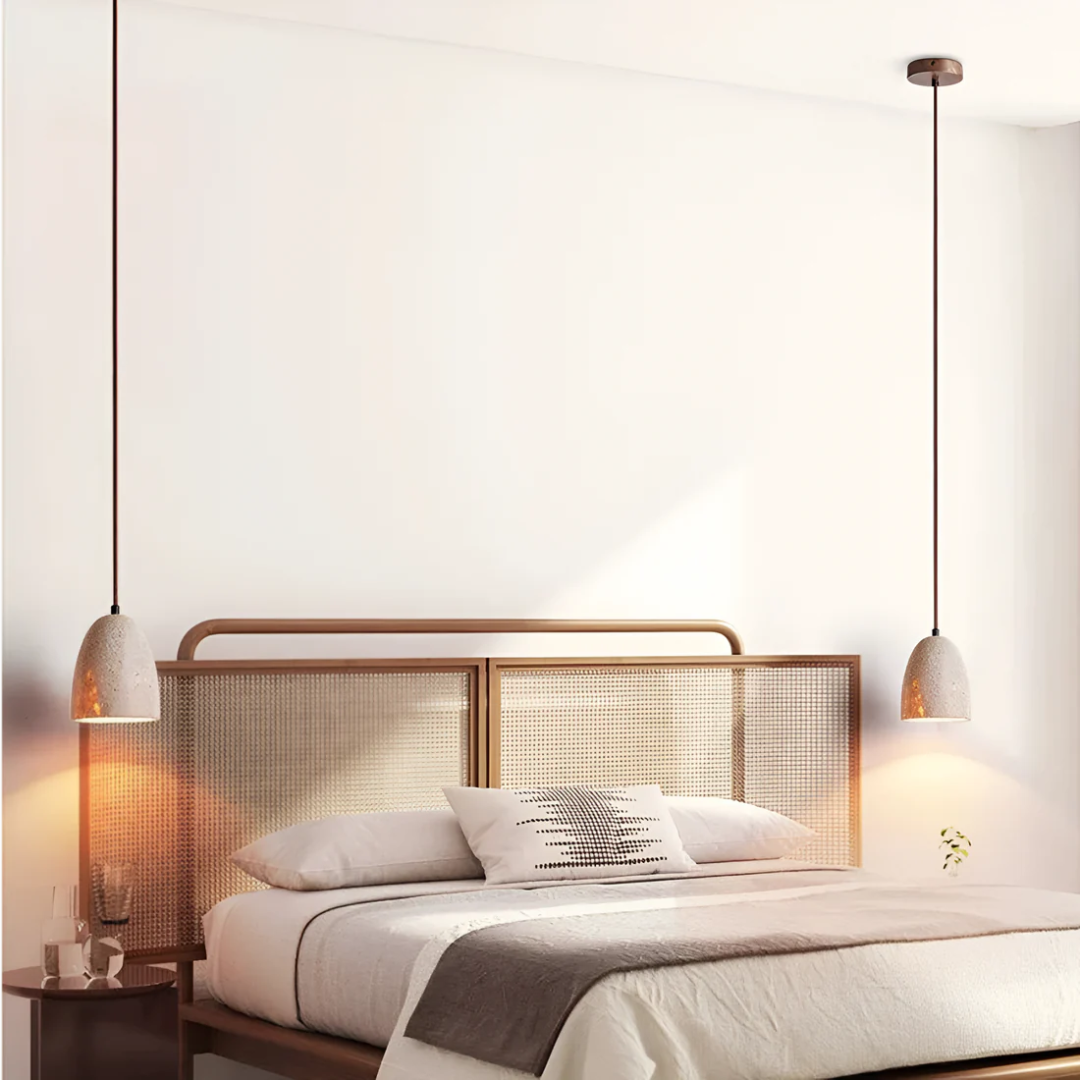 Nerina – Retro Travertine Pendant Lamp