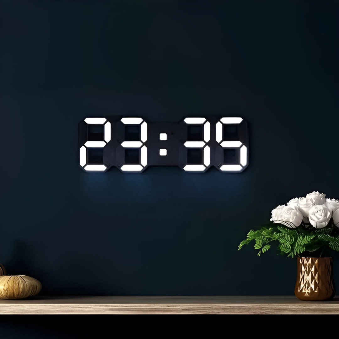 Nyvox - Modern 3D LED Digital Wall Clock