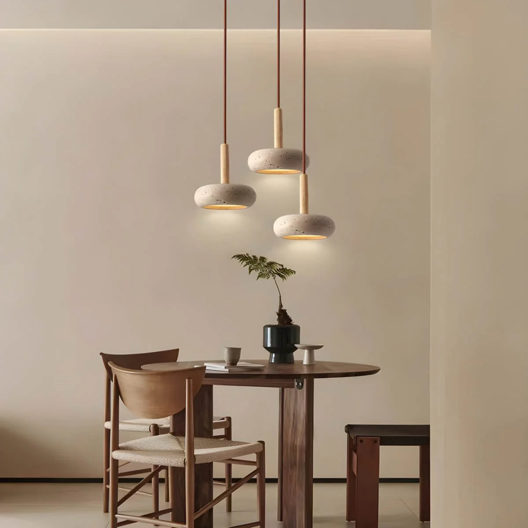Faustina - Travertine pendant lamp