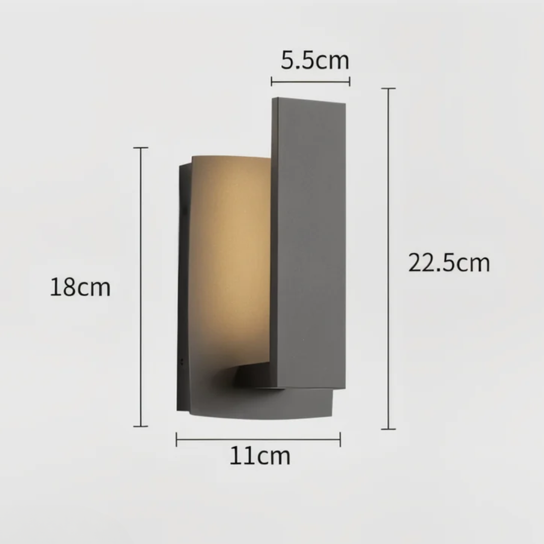 Lyrux – Minimalist LED Outdoor Wall Lamp
