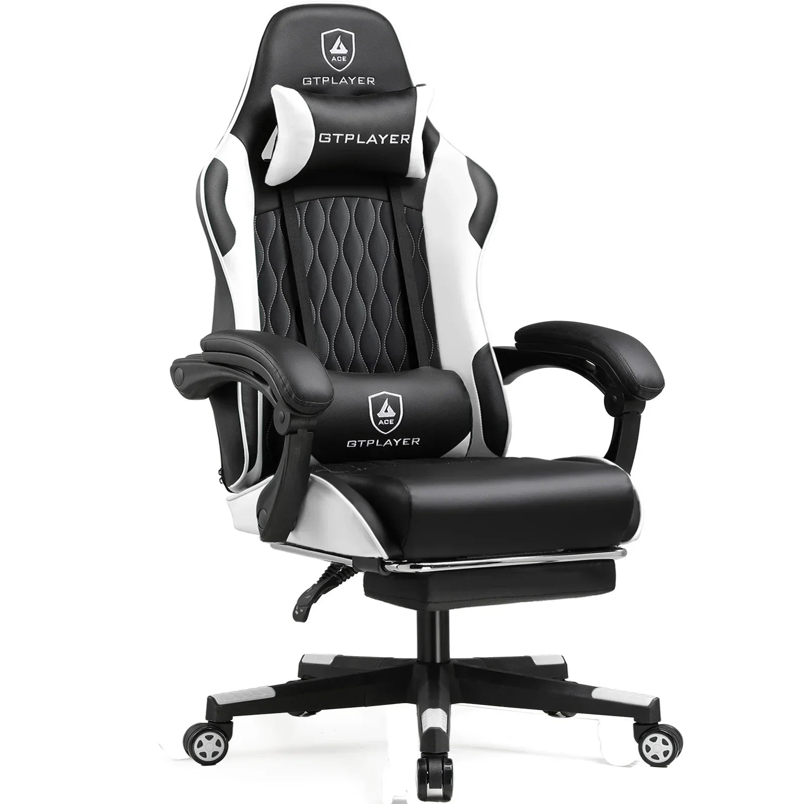 Olyvera - Ergonomic Gaming Chair with Footrest and Adjustable Cushions