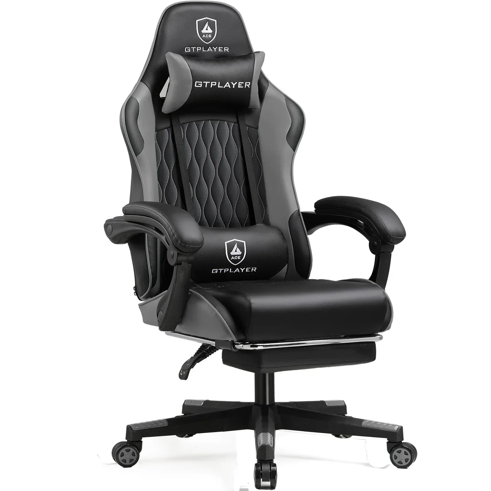 Olyvera - Ergonomic Gaming Chair with Footrest and Adjustable Cushions