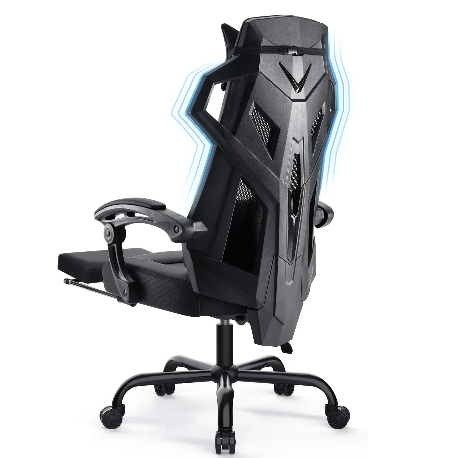 Ilyra – Ergonomic Gaming Chair with Headrest Lumbar Support Adjustable Armrests