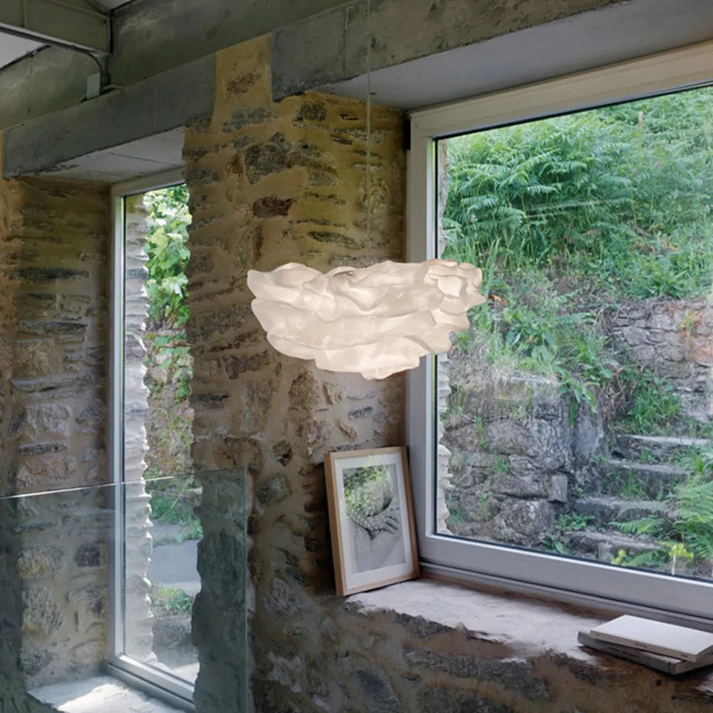 Adeo - Modern Cloud-Shaped Pendant Lamp in White