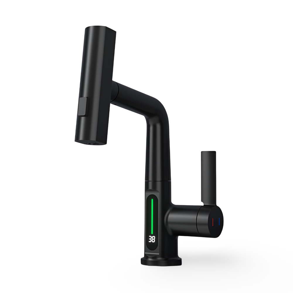 Civita - Adjustable Kitchen Faucet with Temperature Display