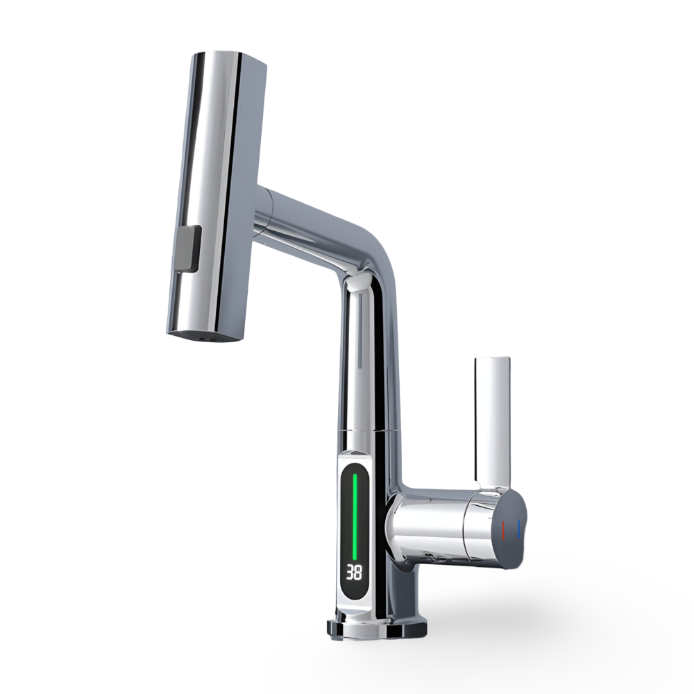 Civita - Adjustable Kitchen Faucet with Temperature Display