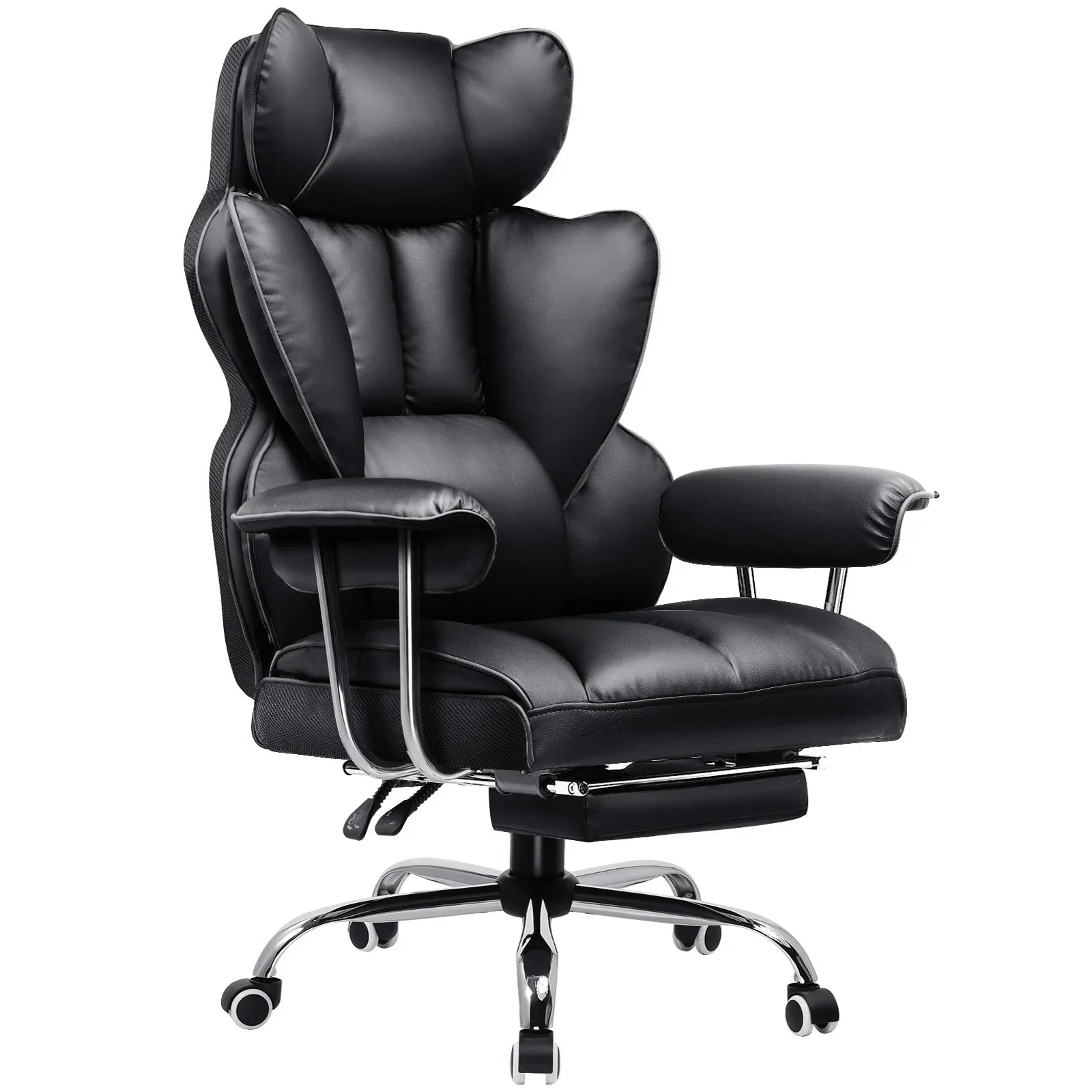Stravon – Fabric Gaming Chair with Footrest and Spring Seat