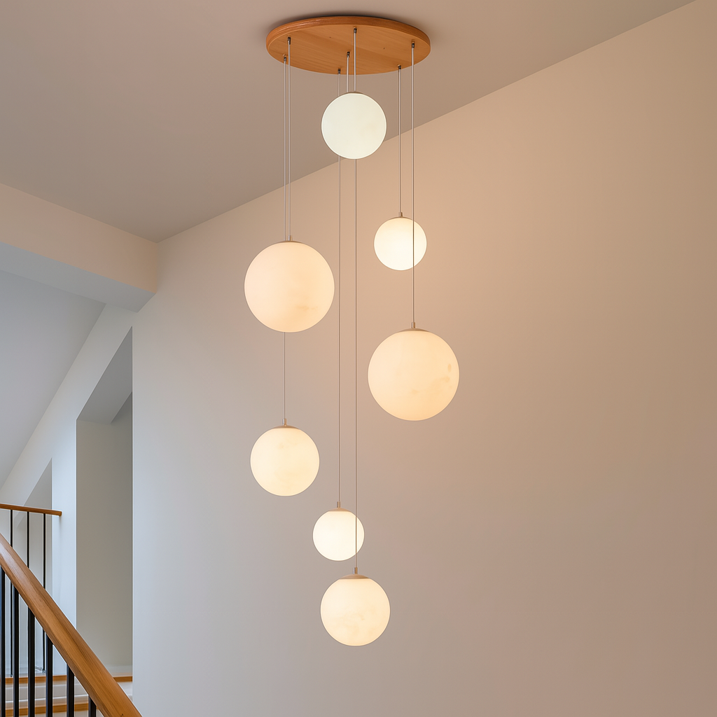 Lunavera - Spherical Staircase Chandelier