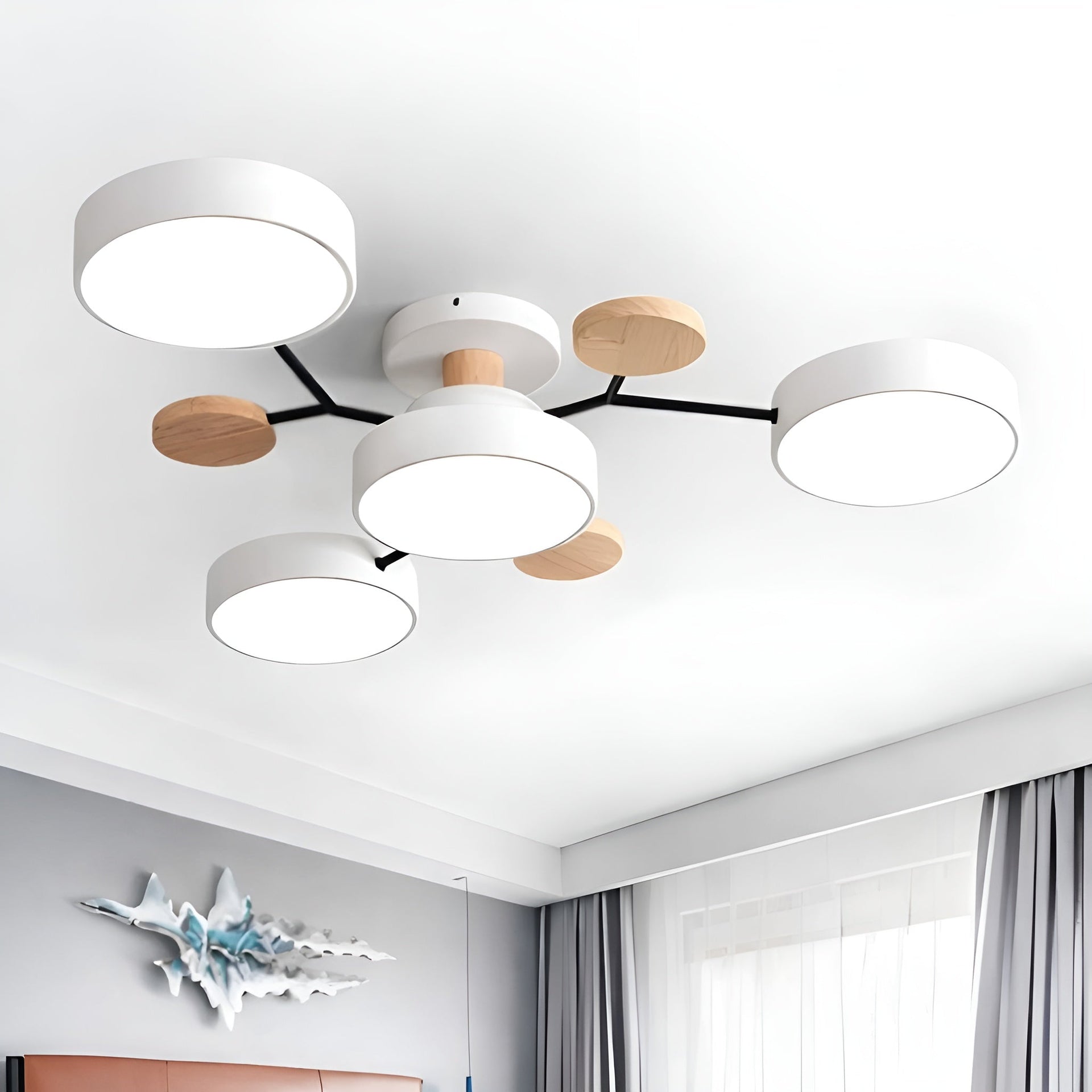 Orvexa – Modern LED Ceiling Light with Multi-Arm Design for Living Room & Bedroom
