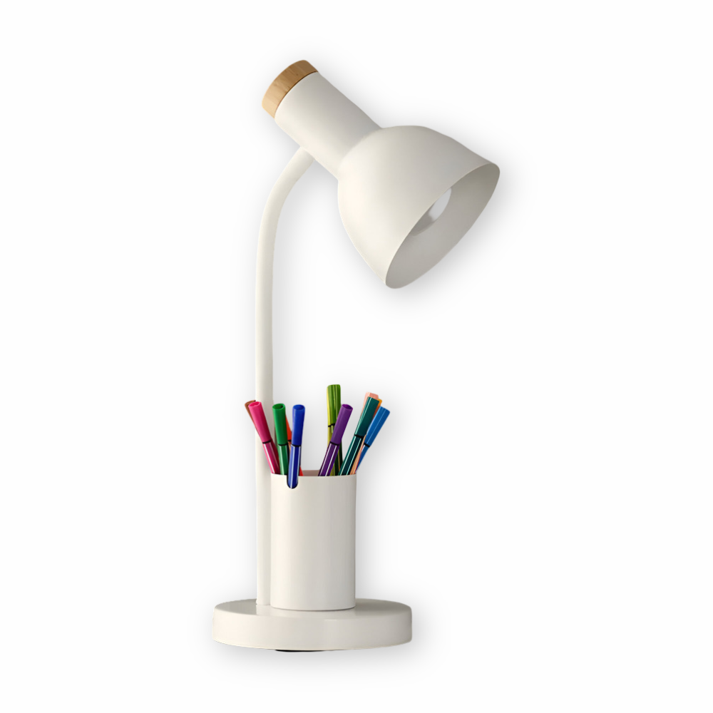 Cressida – Modern LED Table Lamp with Pen Holder