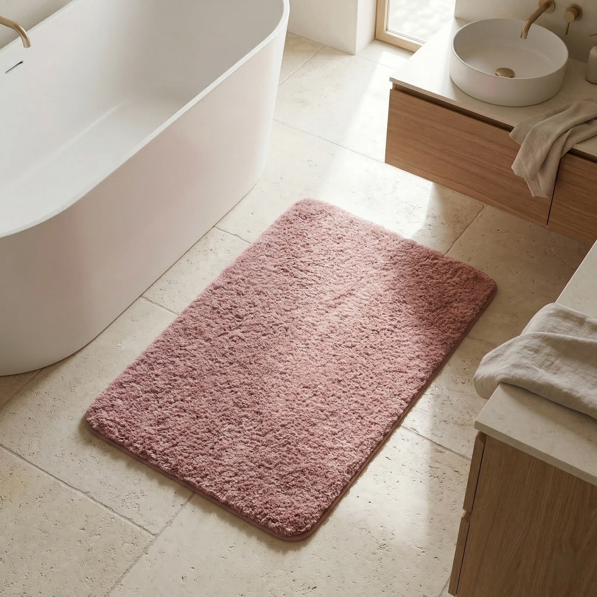 Velmorx – Bath Mat with Soft Microfiber Surface