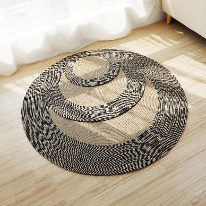 Elandris - Japanese Round Knitted Rug Non-Slip