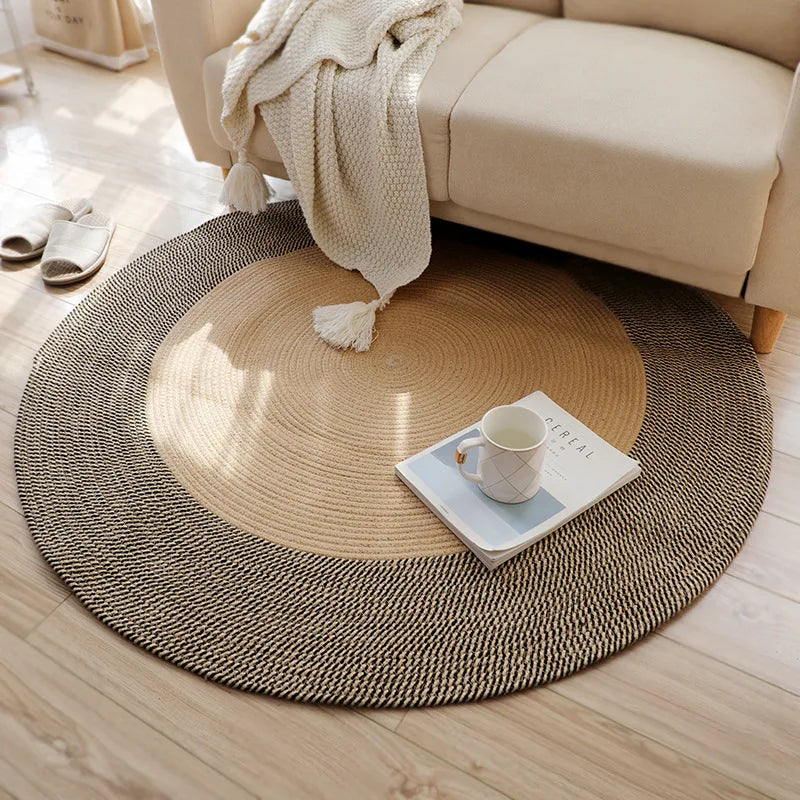Elandris - Japanese Round Knitted Rug Non-Slip