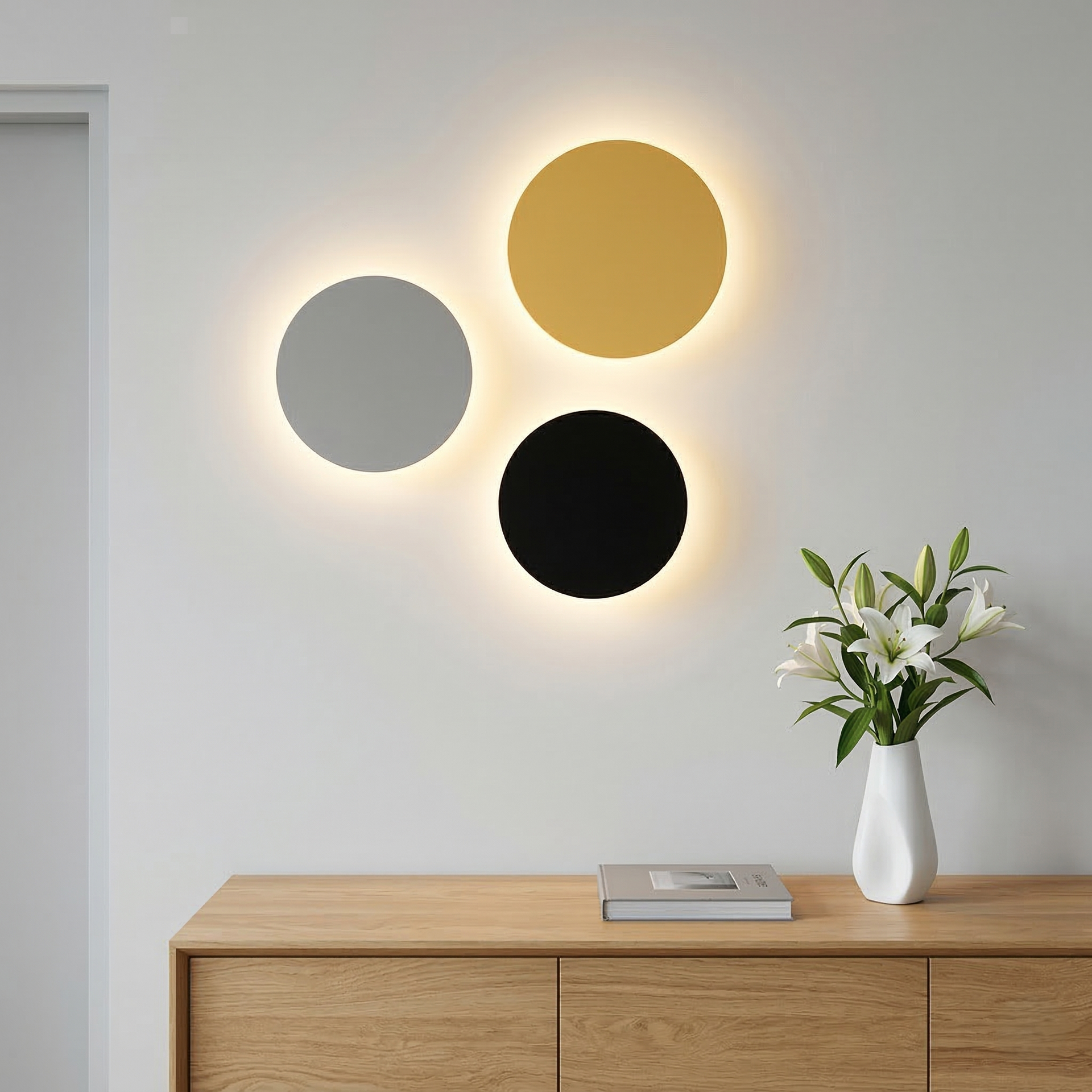 Zorell – LED Wall Lamp with Halo Light Design