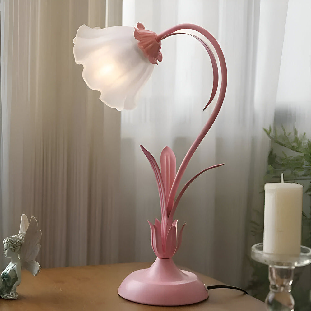 Talia – Antique French Table Lamp Floral Design