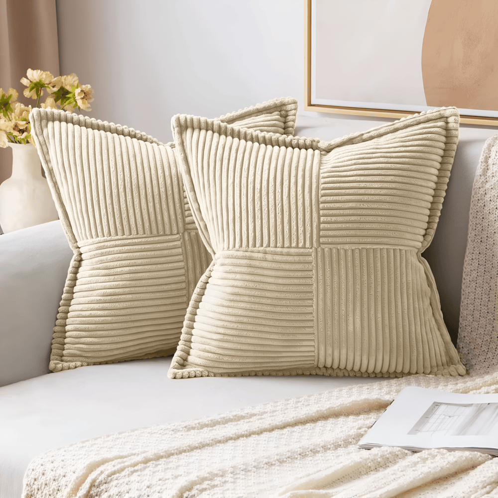 Ovidia - Stain-Resistant Solid Cushion Cover