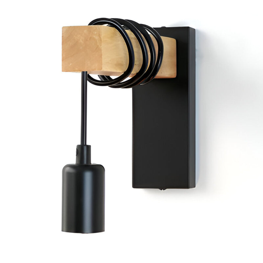 Zenara – Rustic Wooden LED Wall Lamp